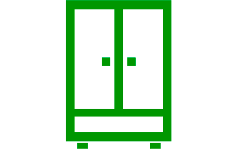 Utilize para roupeiros