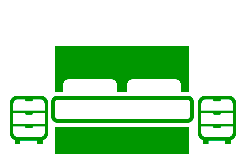 Utilize para quartos de casal