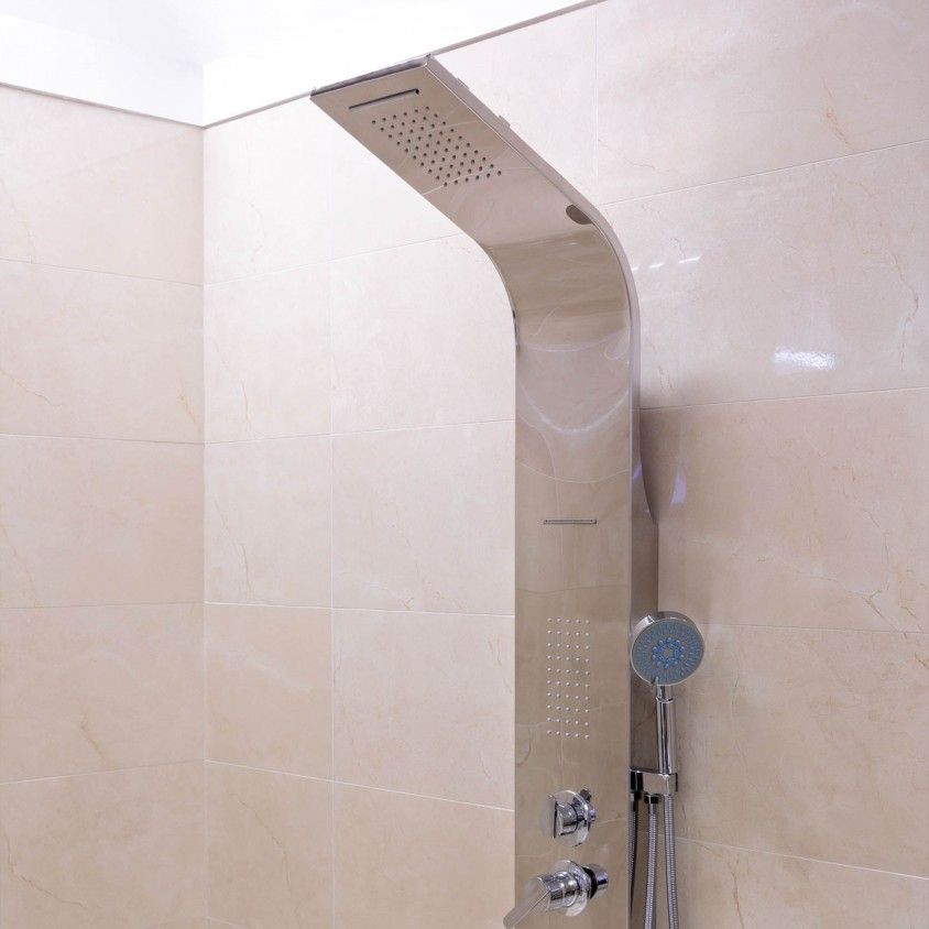 Coluna de Hidromassagem Relax 6 Jatos com Torneira e Cascata Coluna de Hidromassagem Relax 6 Jatos com Torneira e Cascata
