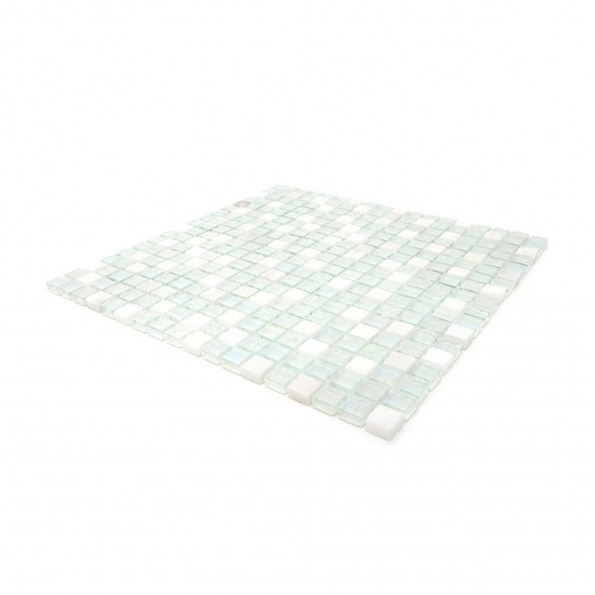 Pastilha Pedra Natural/Vidro Branco 30x30 Pastilha Pedra Natural/Vidro Branco 30x30