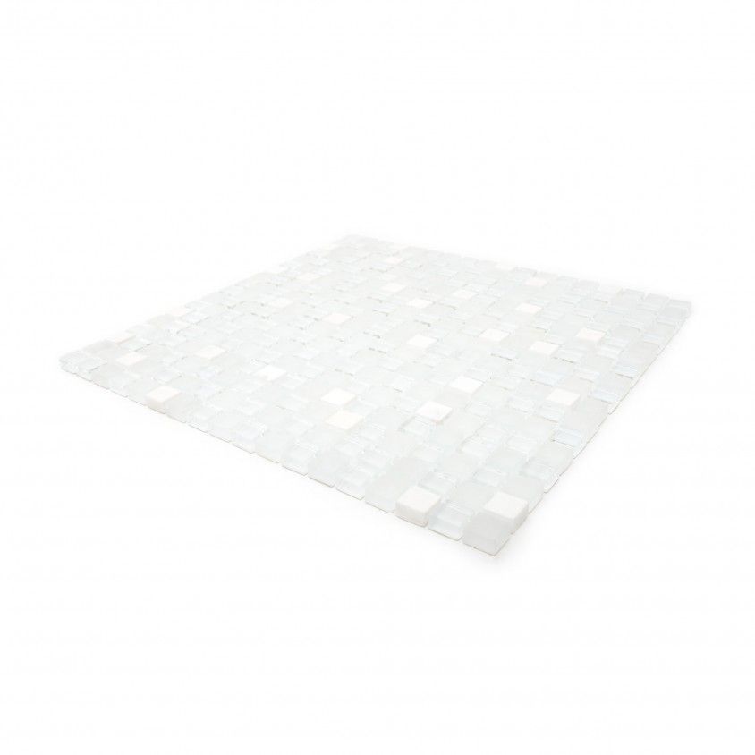 Pastilha Pedra Natural/Vidro Super Branco 30x30 Pastilha Pedra Natural/Vidro Super Branco 30x30