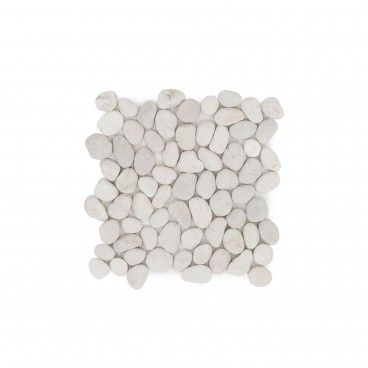 Mosaico Mármore Seixo Branco 30x30 Mosaico Mármore Seixo Branco 30x30