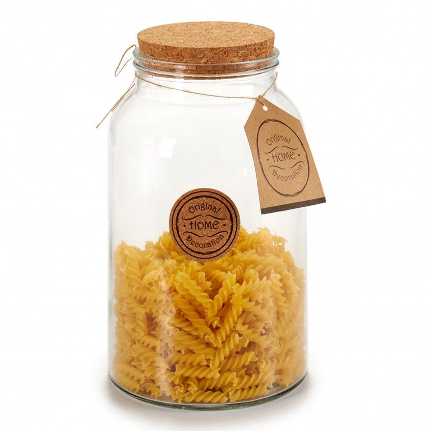 Frasco de Vidro com Tampa de Cortiça Frasco de Vidro com Tampa de Cortiça