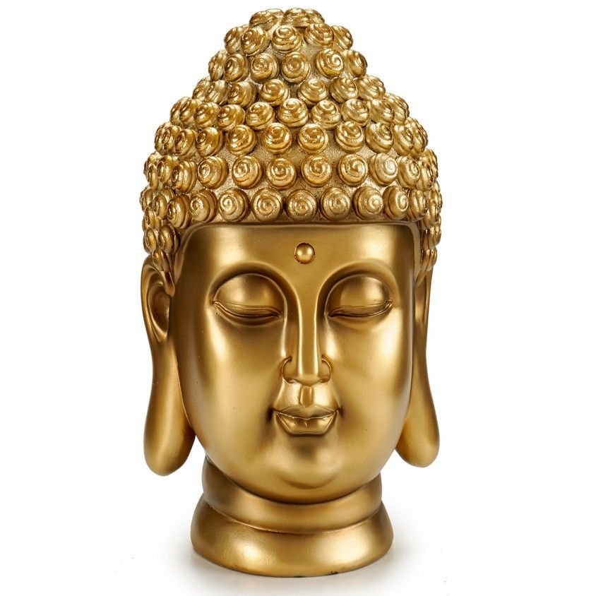 Figura Decorativa Cabeça de Buda Figura Decorativa Cabeça de Buda