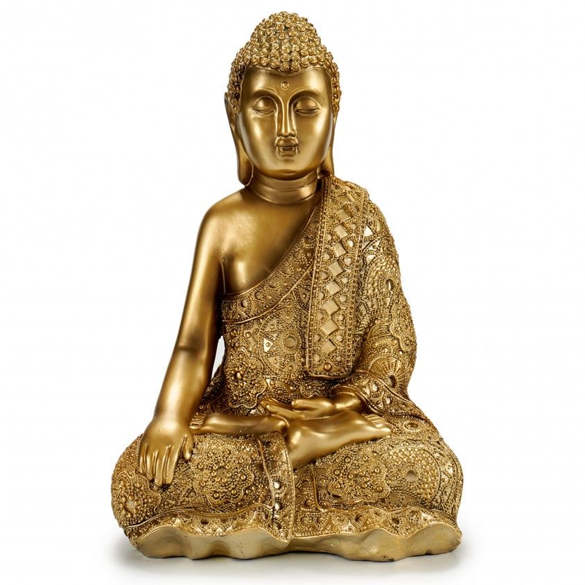 Figura Decorativa Buda a Pensar com Manto Figura Decorativa Buda a Pensar com Manto