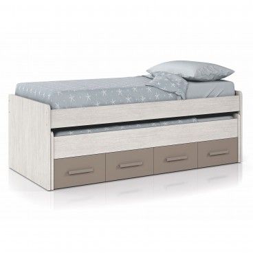 Cama Dupla Ares com 2 Gavetões Cama Dupla Ares com 2 Gavetões