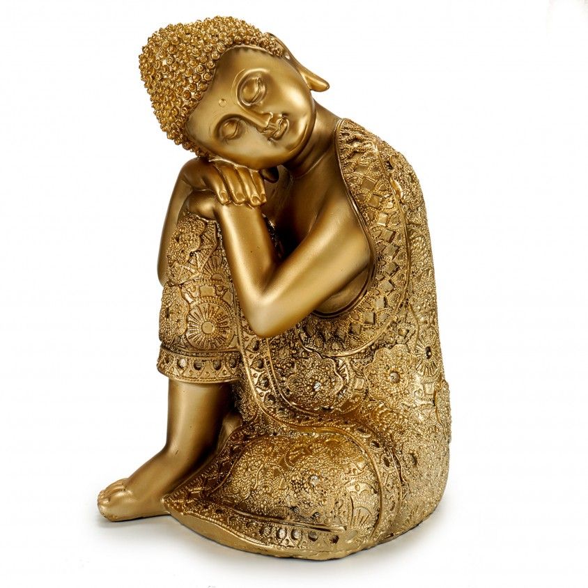 Figura Decorativa Buda a Descansar com Manto Figura Decorativa Buda a Descansar com Manto