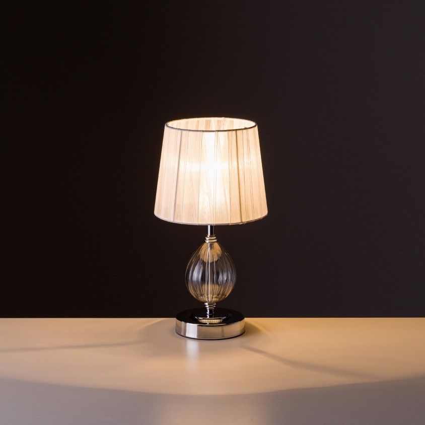 Candeeiro de Mesa Metal/Vidro 1