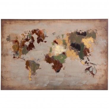 Quadro Mapa Mundi Terra Quadro Mapa Mundi Terra