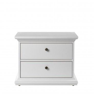 Mesa de Cabeceira Paris Branco Mesa de Cabeceira Paris Branco