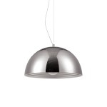 Candeeiro Suspenso de Teto Cromado Dhabi Ø40x120cm
