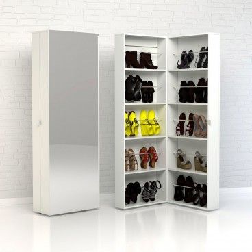 Sapateira Dupla Bright com Espelho