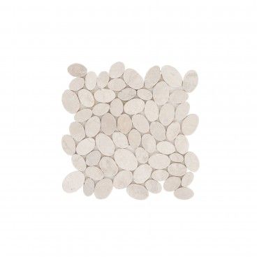 Mosaico Mrmore Oval Branco 30x30
