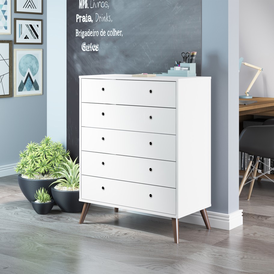 Cómoda Scandi 5 Gavetas
