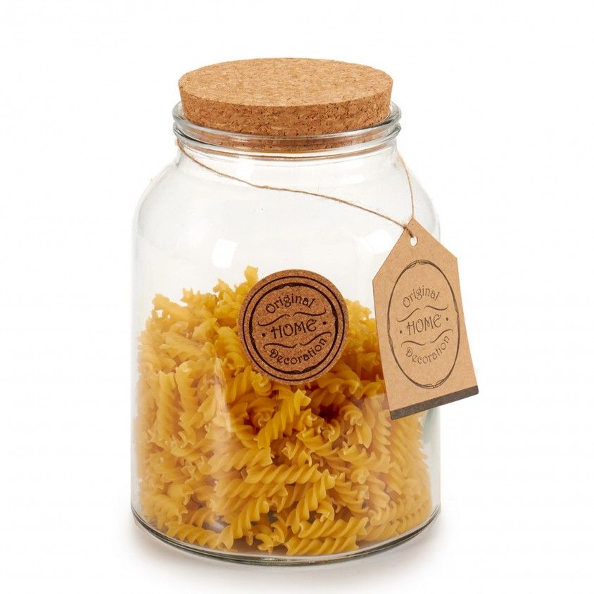Frasco de Vidro com Tampa de Cortiça Frasco de Vidro com Tampa de Cortiça