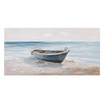 Quadro Pintado Barca Quadro Pintado Barca