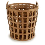 Conjunto 3 Cestos Bambu Base Redonda