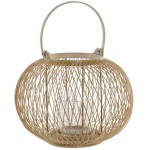 Portavela Bambu/Vidro 1