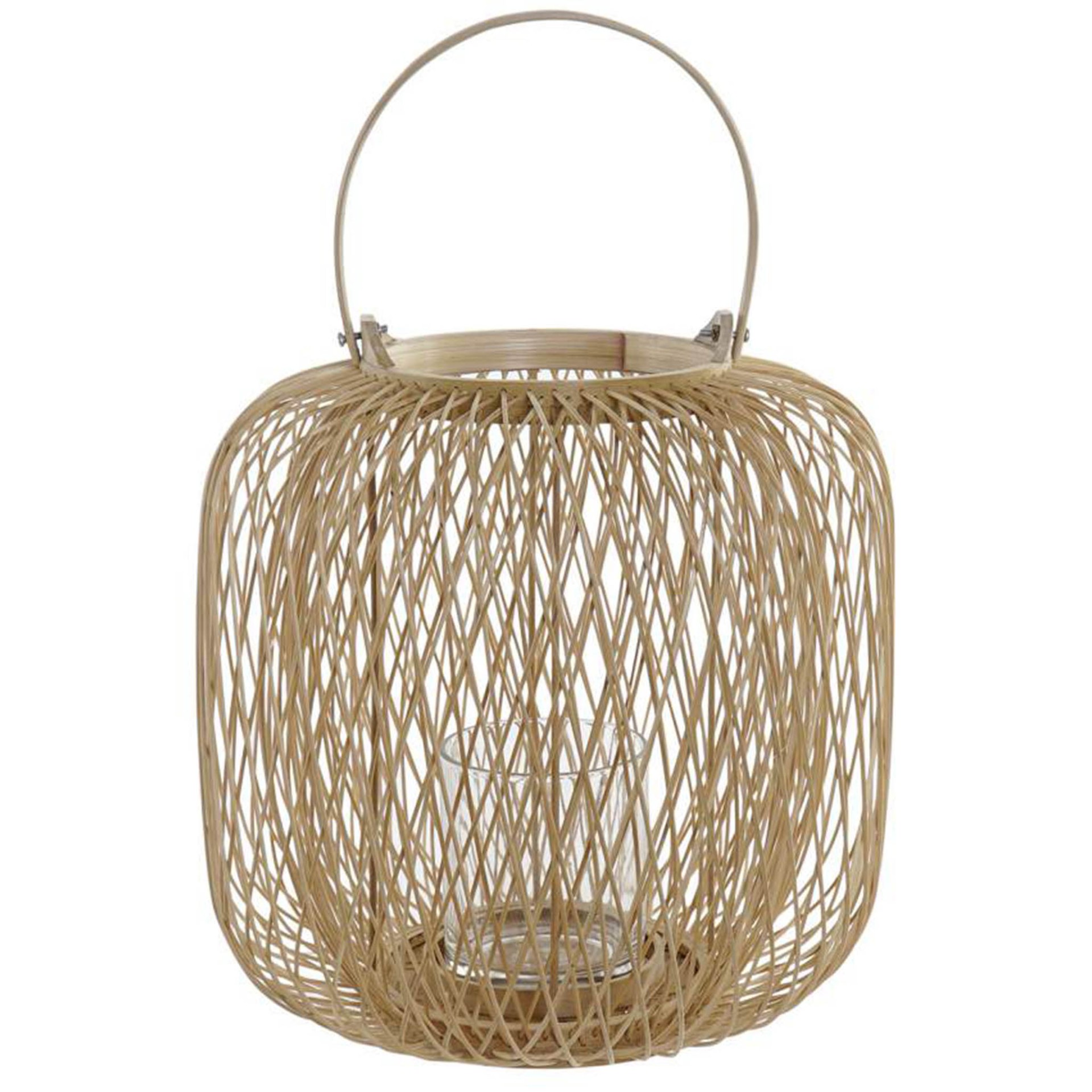 Portavela Bambu/Vidro 2