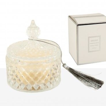 Caixa Vidro com Vela Perfumada Pérola Caixa Vidro com Vela Perfumada Pérola