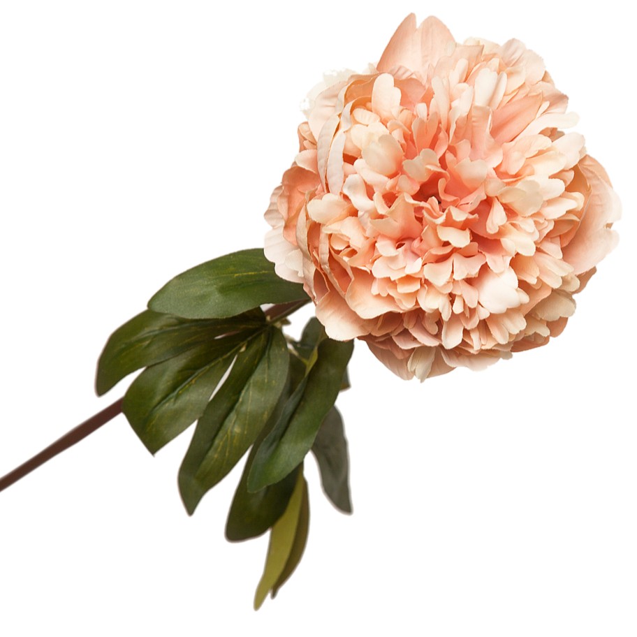 Flor Artifical Peónia com Folha