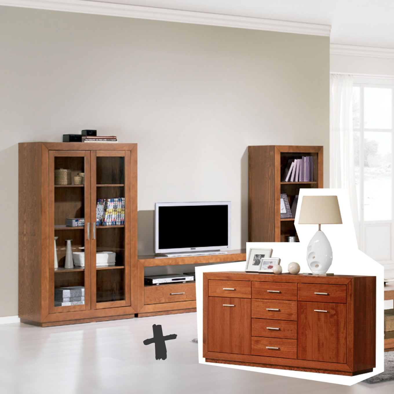 Conjunto Estante + Aparador Athos