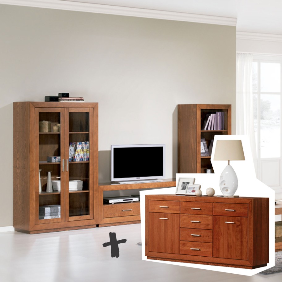 Conjunto Estante + Aparador Athos