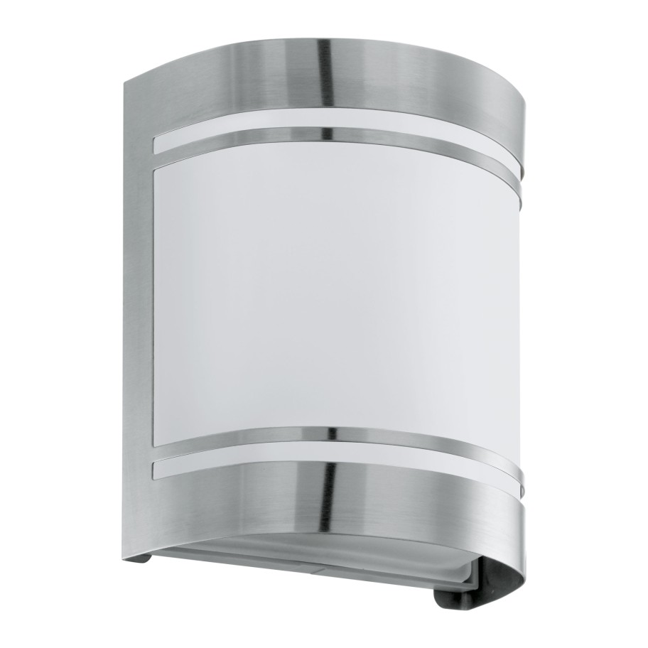 Aplique de Parede Exterior Inox E27 Eglo Cerno