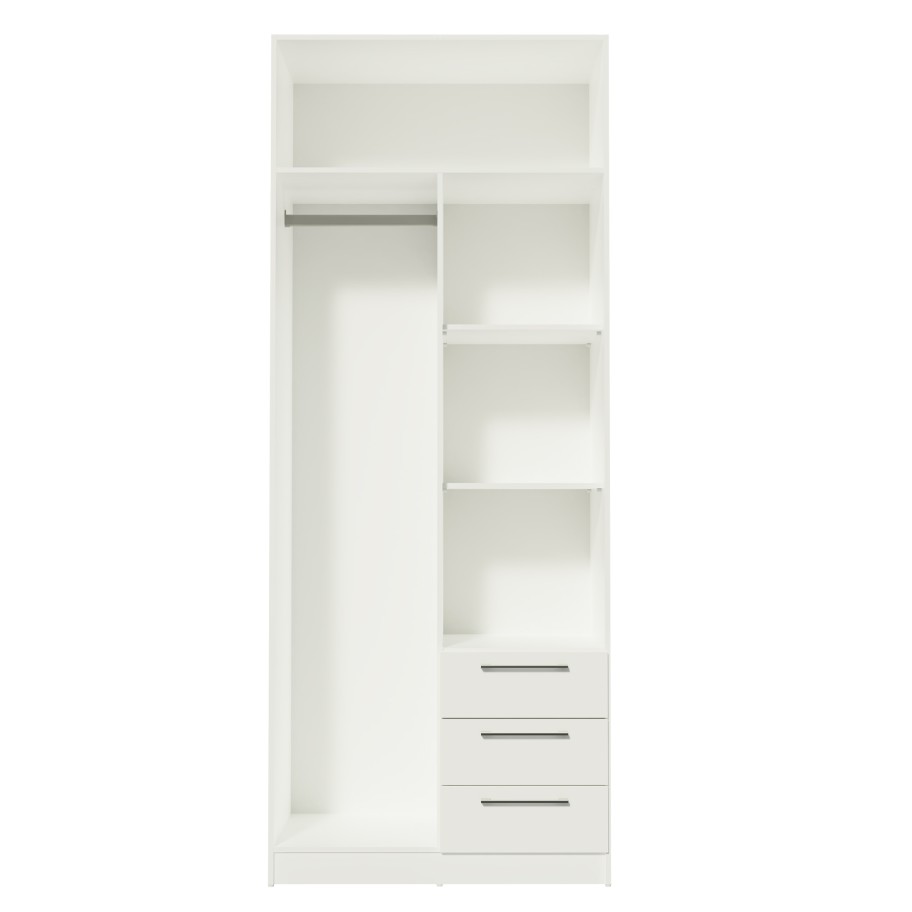 Roupeiro Teckno (2 Portas + 3 Gavetas)