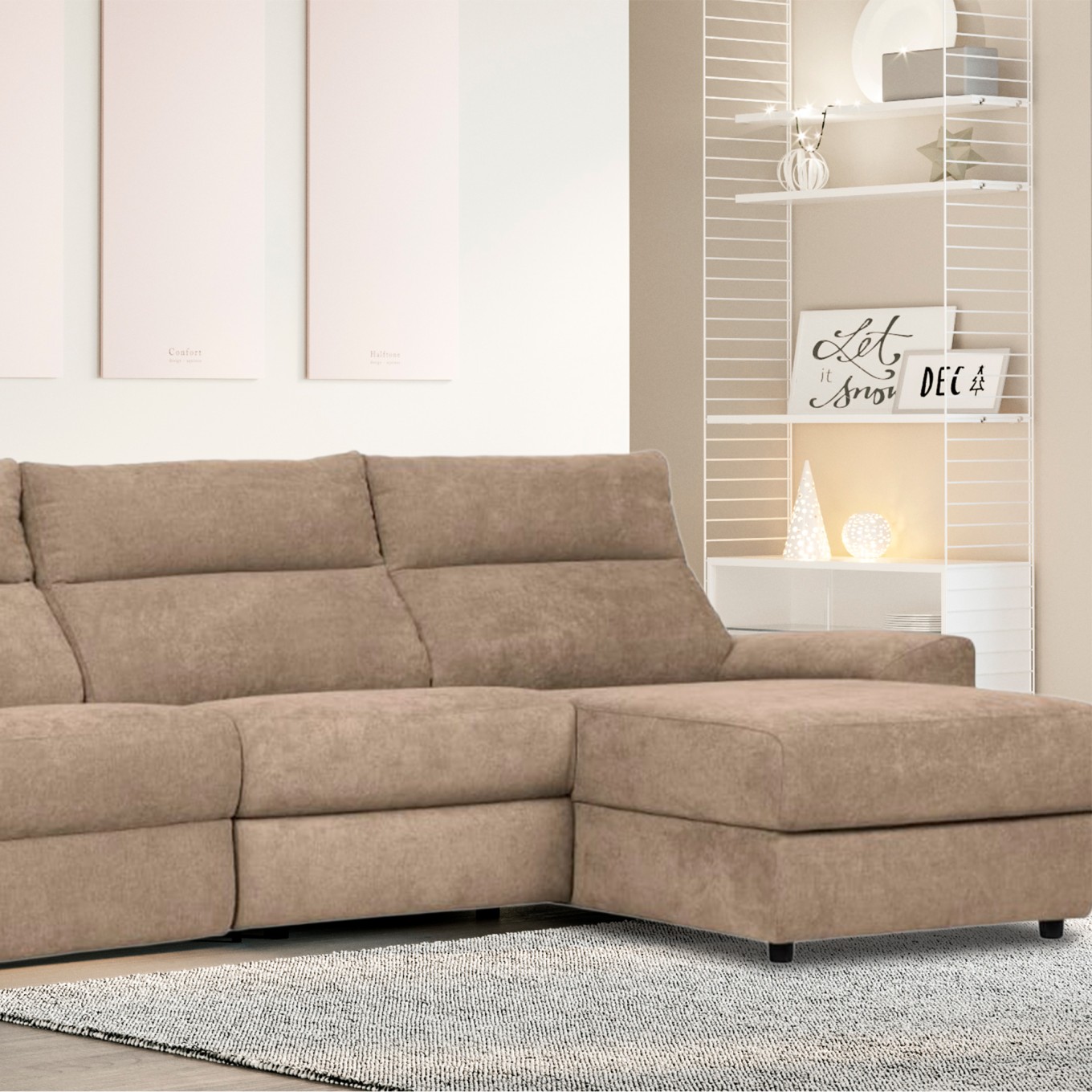 Chaise Longue com Relax Pittsburgh Direita