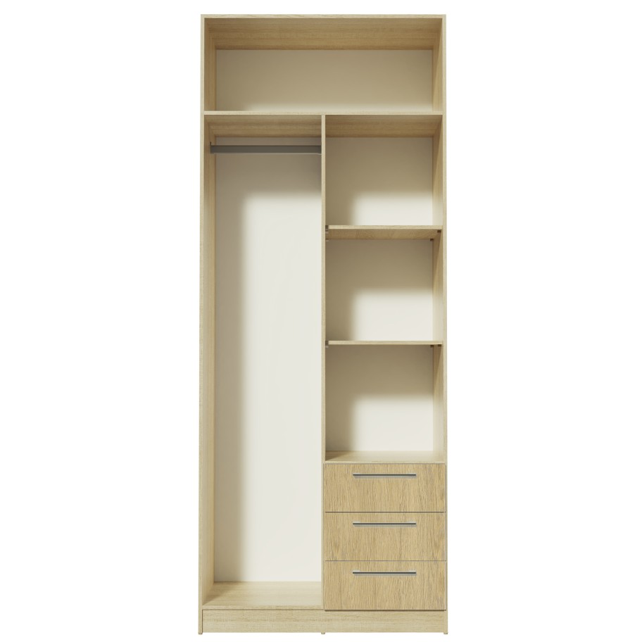 Roupeiro Teckno (2 Portas + 3 Gavetas)