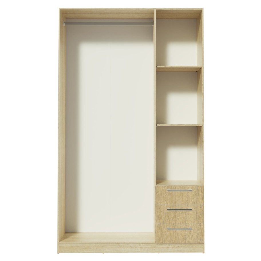 Roupeiro Teckno (3 Portas + 3 Gavetas)