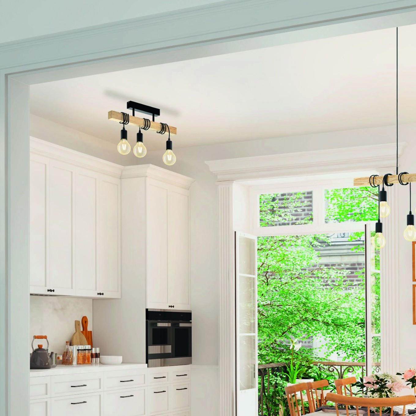 Candeeiro Suspenso de Teto 3xE27 60W Eglo Townshend