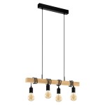 Candeeiro Suspenso de Teto 4xE27 60W Eglo Townshend