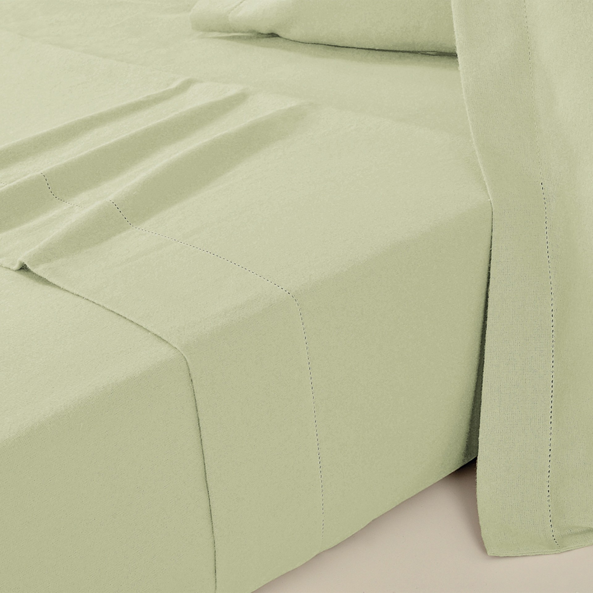 Jogo de Cama Flanela T�rmica Ponto Aberto - Cama 100