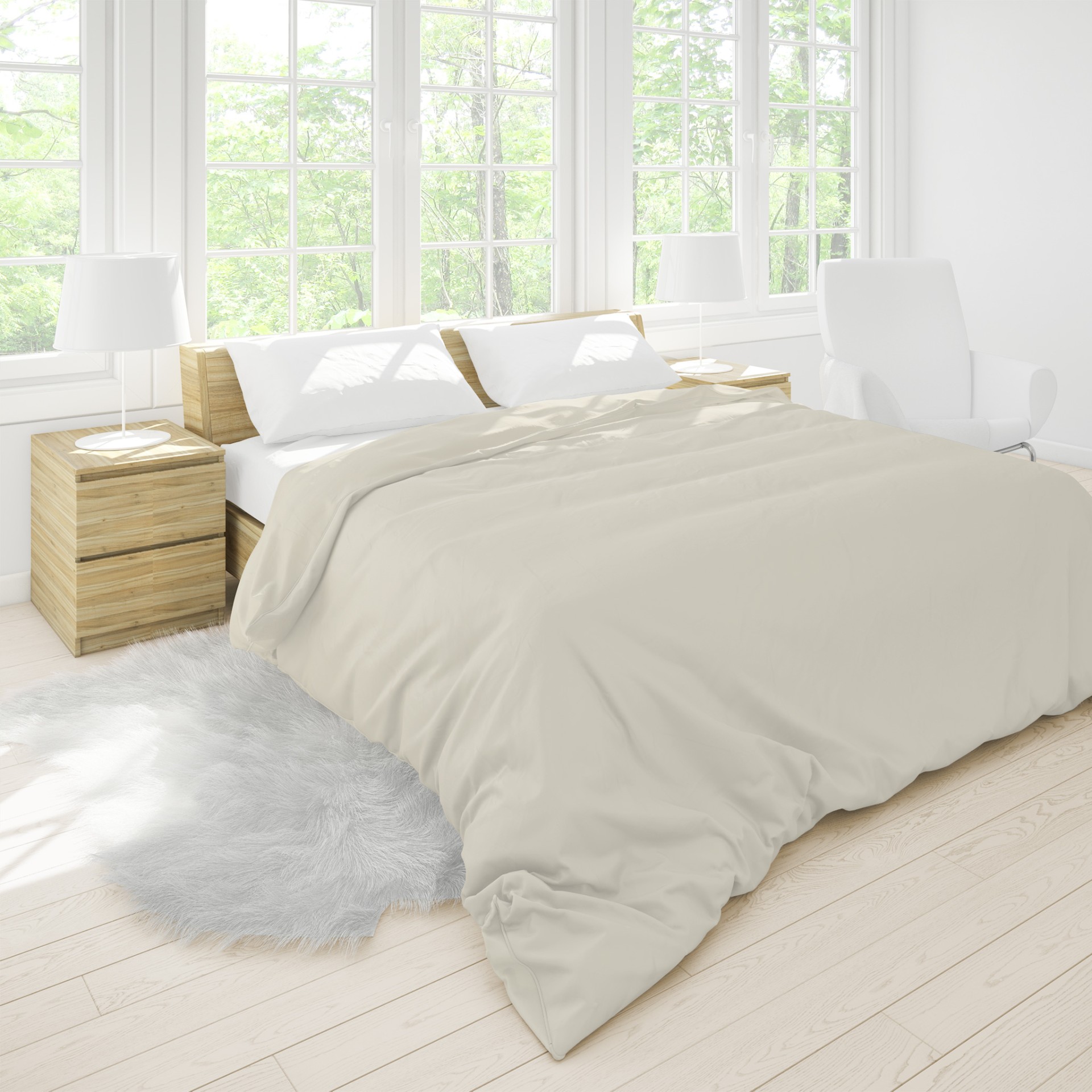 Capa de Edred�o Square + Fronhas - Cama Casal 140/160