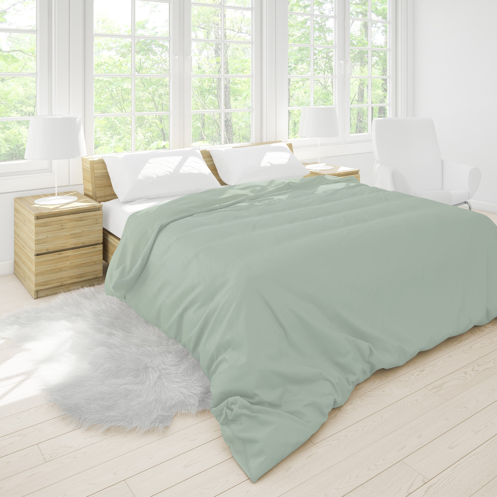 Capa de Edred�o Square + Fronhas - Cama Casal 140/160