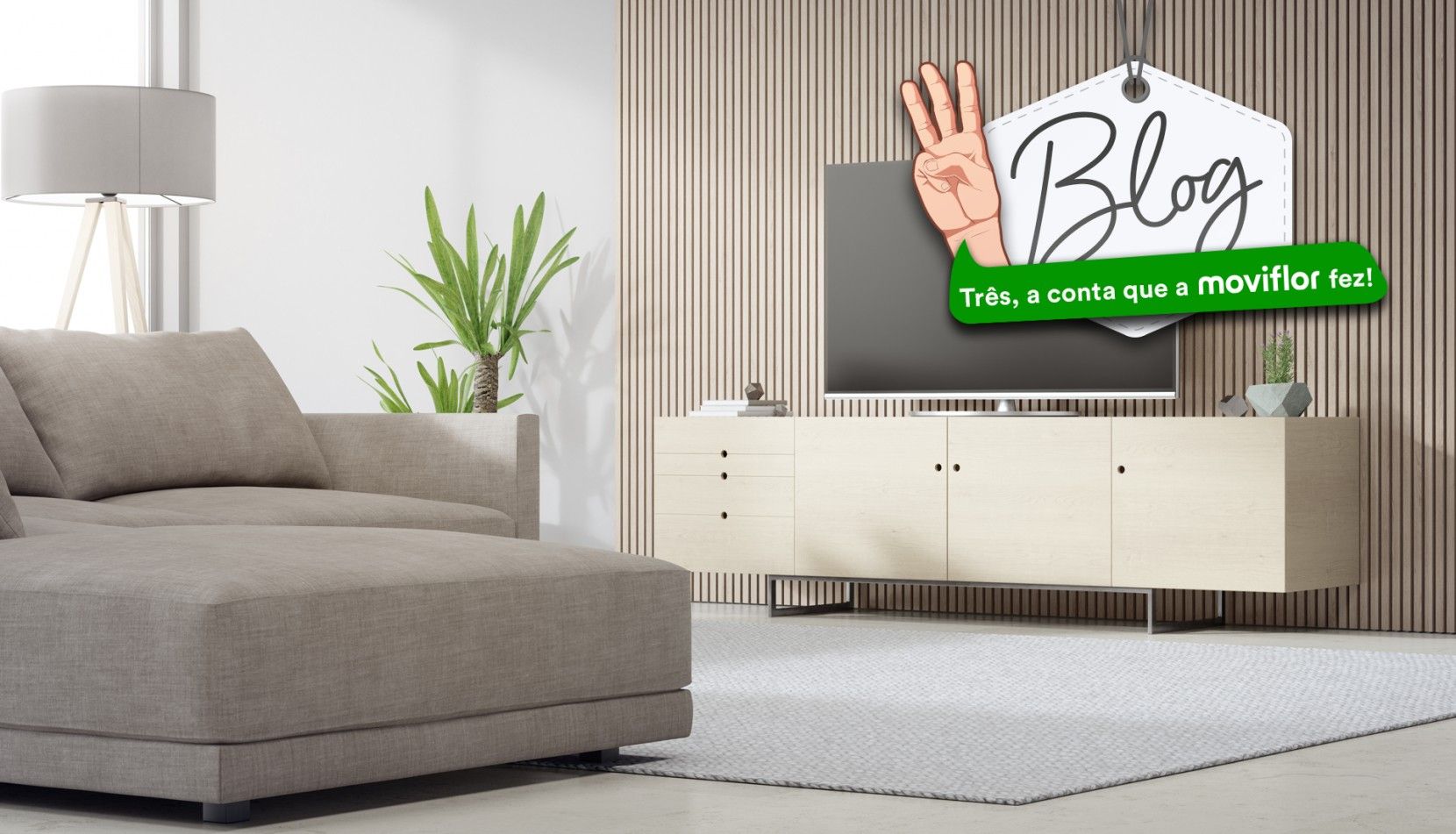 3 Diferentes combinaes de tapete, sof e mvel de TV: o essencial de uma sala de estar