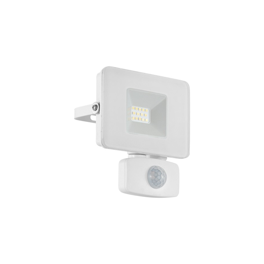 Projetor Exterior LED Eglo com Sensor Faedo 3 10W 5000K