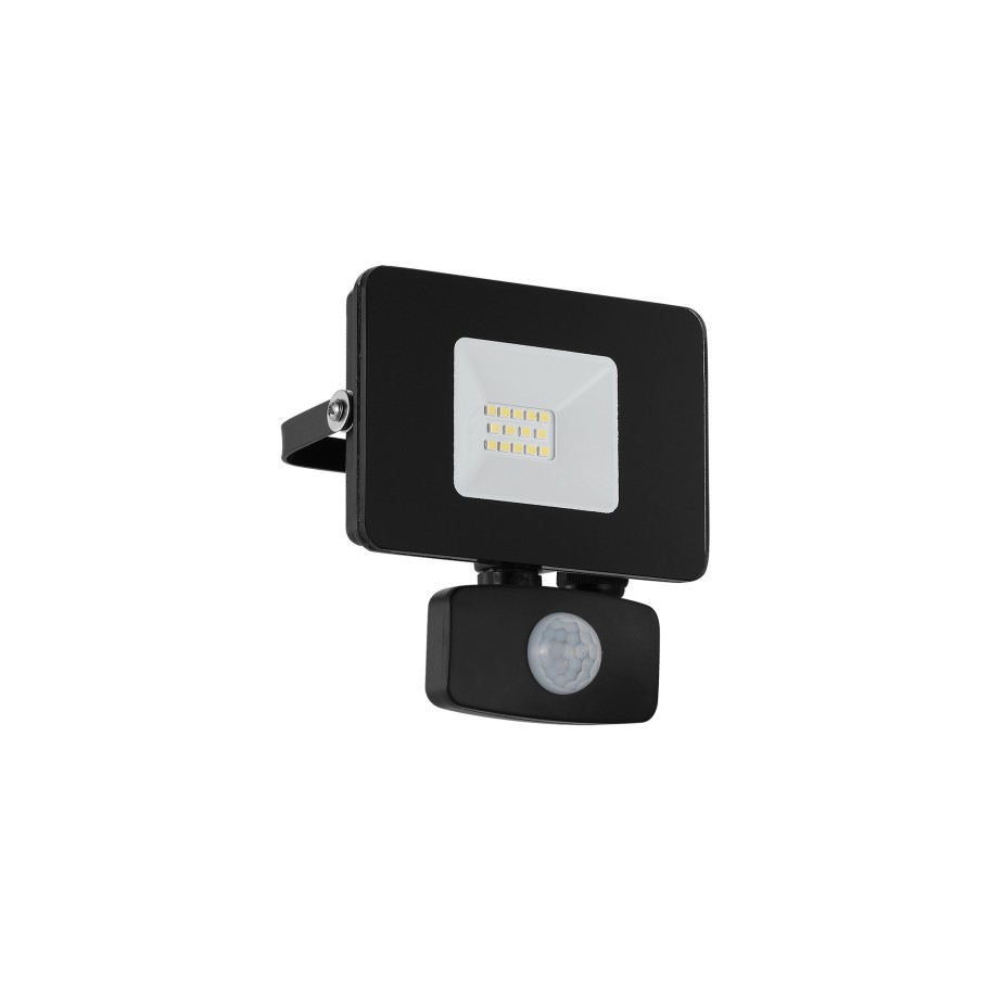 Projetor Exterior LED Eglo com Sensor Faedo 3 10W 5000K