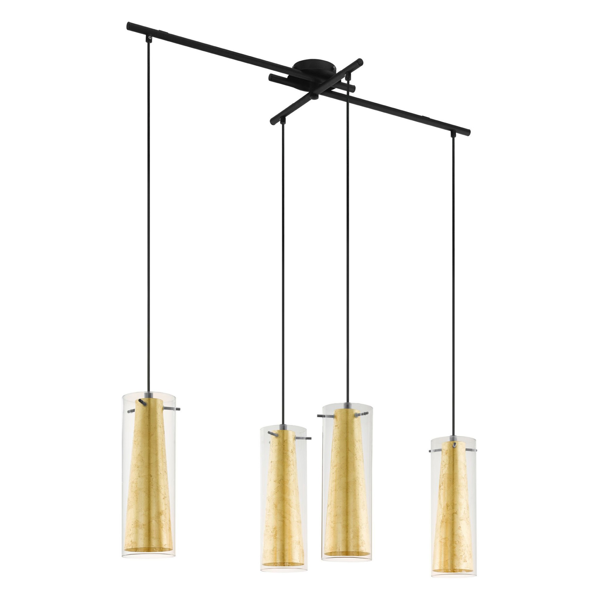 Candeeiro Suspenso de Teto 4xE27 Eglo Pinto Gold HL/4