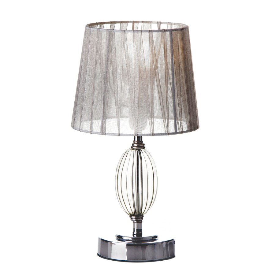 Candeeiro de Mesa Metal/Vidro 3 17,5x17,5x32