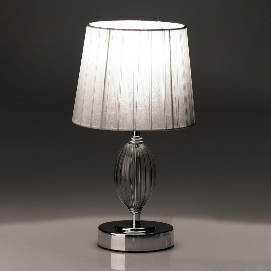 Candeeiro de Mesa Metal/Vidro 3 17,5x17,5x32