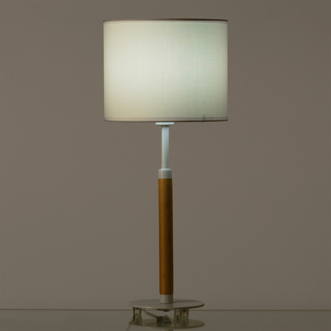Candeeiro de Mesa Madeira/Metal 22x22x52cm