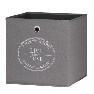 Caixa de Arrumação para Estante Home Live Love Caixa de Arrumação para Estante Home Live Love