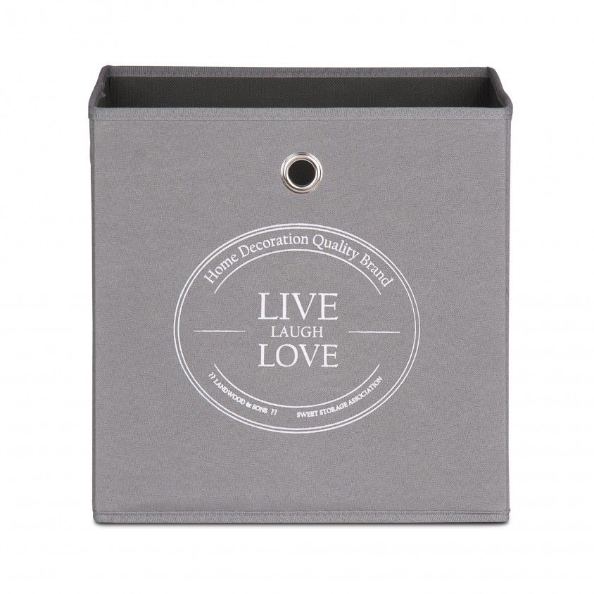 Caixa de Arrumação para Estante Home Live Love Caixa de Arrumação para Estante Home Live Love