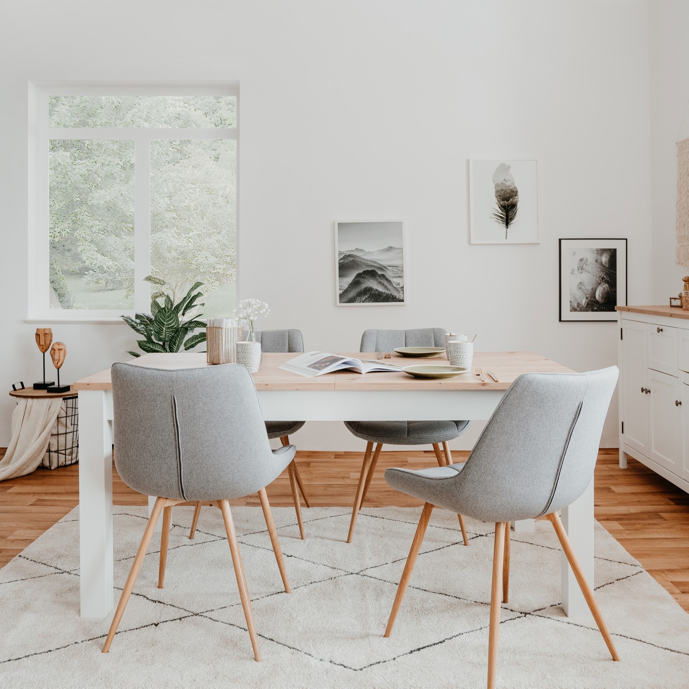 Mesa Retangular Extens�vel Bergen