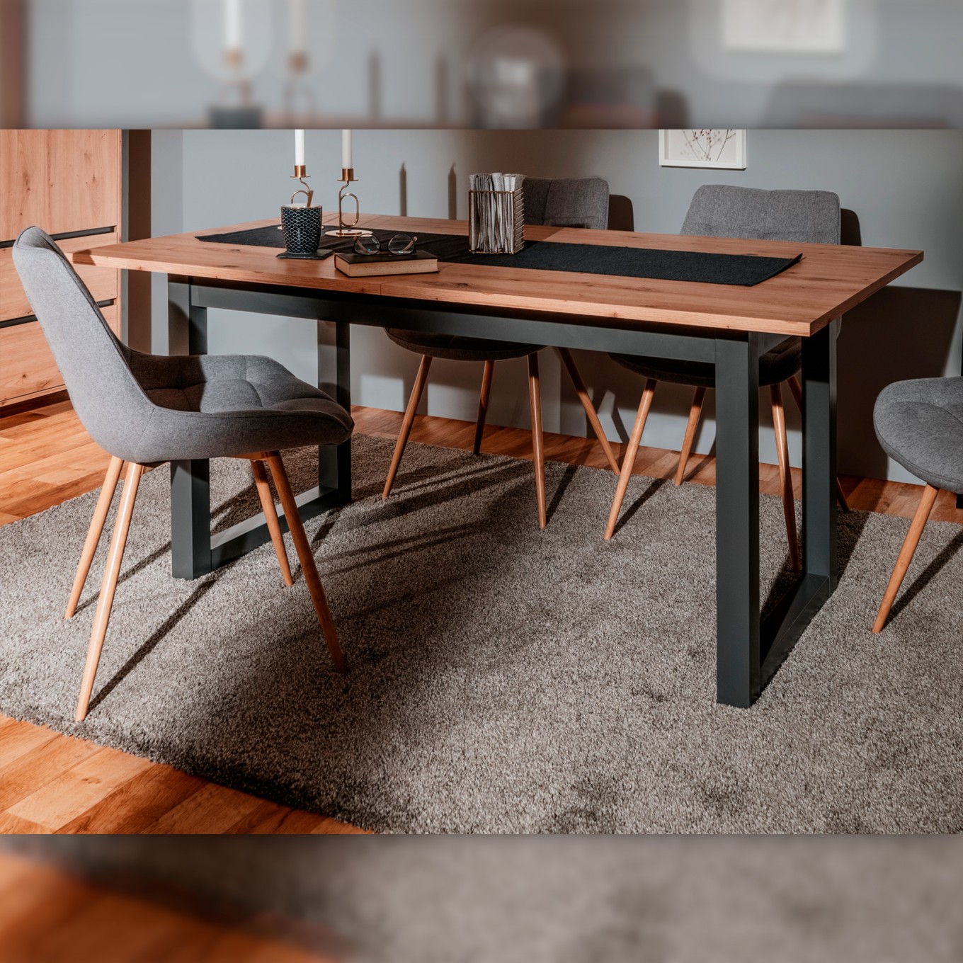 Mesa Retangular Extens�vel Brooklyn