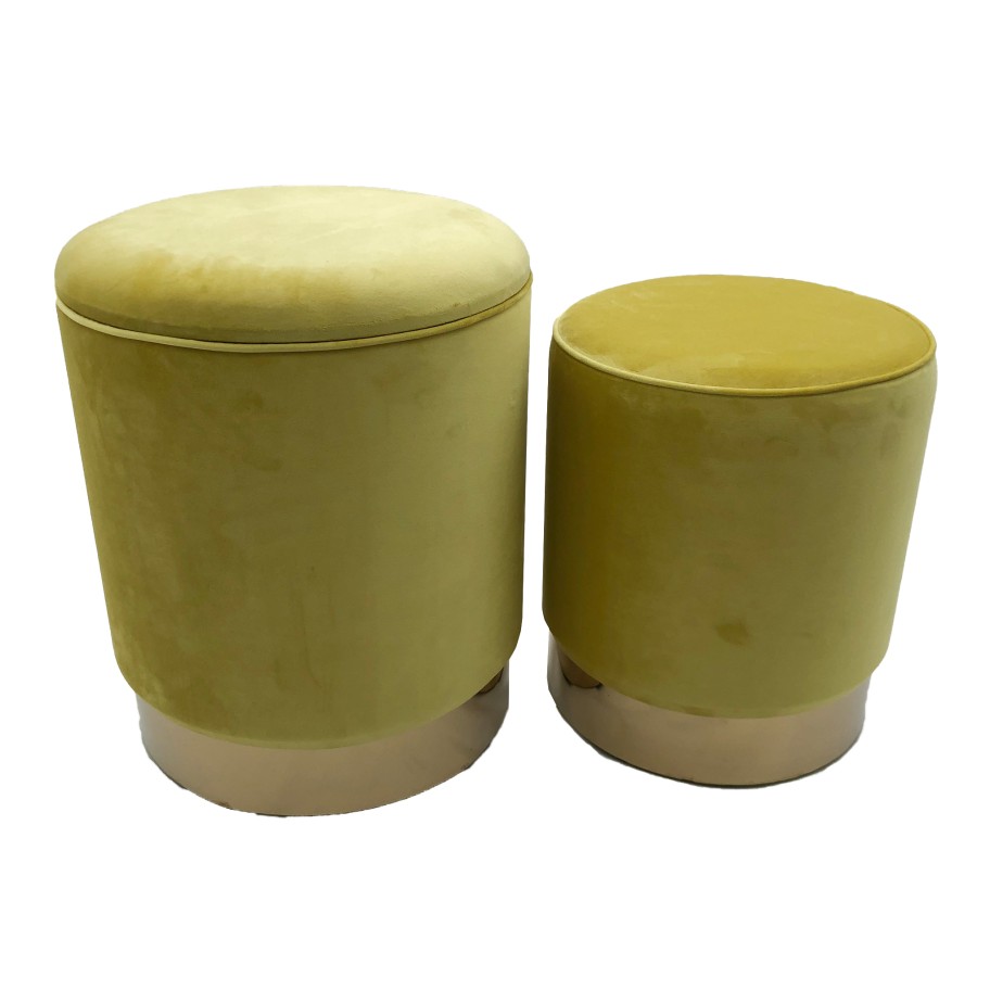 Set 2 Poufs Burnett