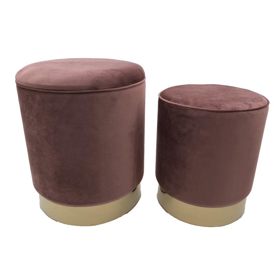 Set 2 Poufs Burnett